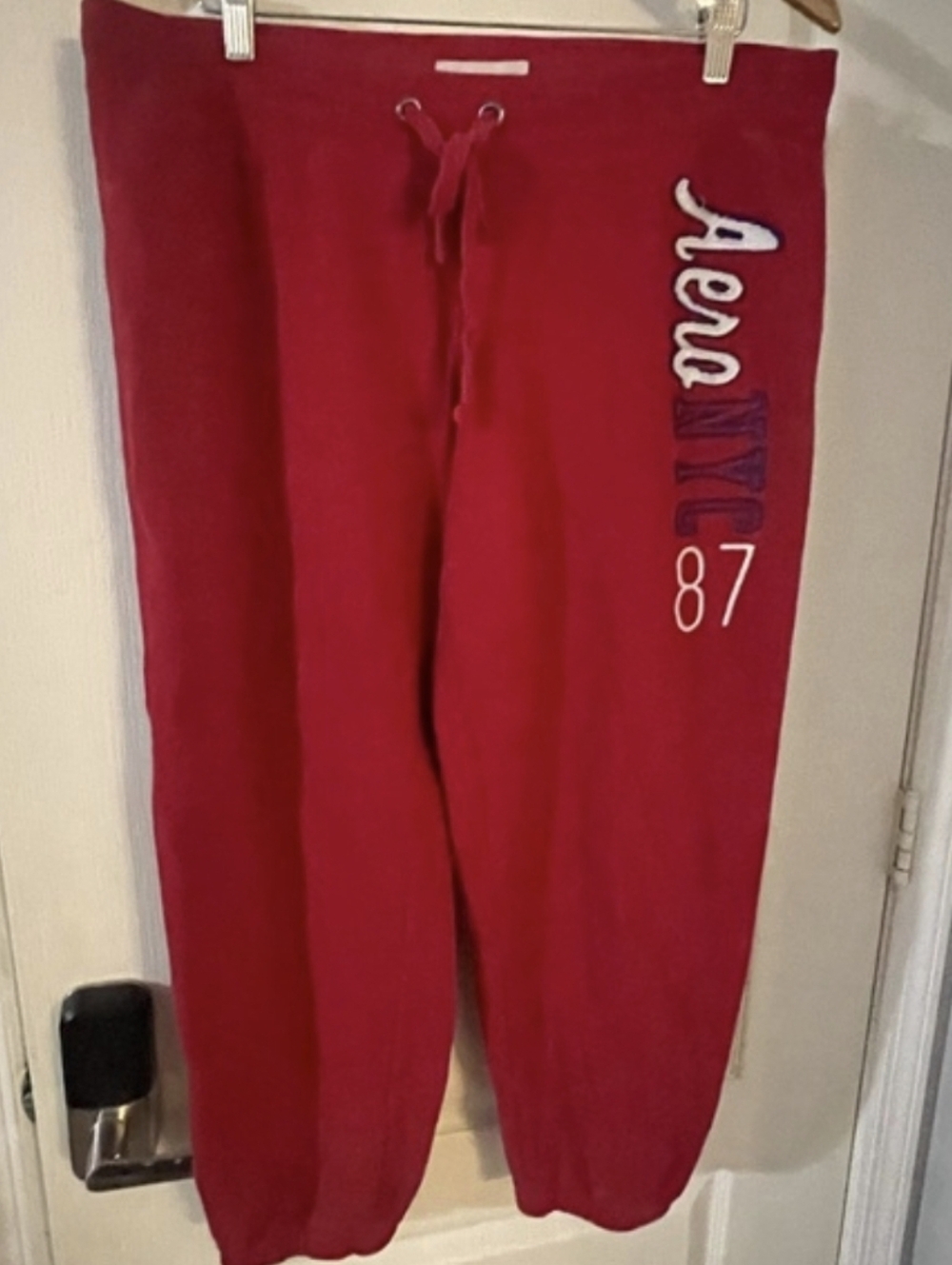 Aeropostale Red Track Jogger Pants